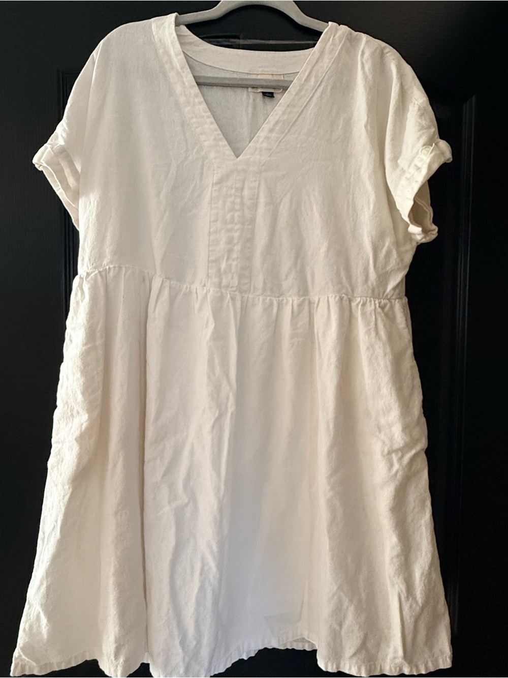 a new day Cream V-Neck Mini Dress